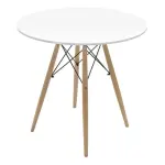 Mesa Redonda Eames Blanca 80x80 - Imagen 4