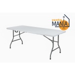 Mesa Plegable 1.80m Tipo Maleta Resistente y Portátil