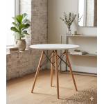 Mesa Redonda Eames Blanca 80x80