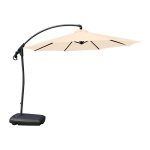 Toldo Quitasol Extendible Con Soporte Y Pedestal CREMA