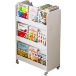 Estanteria con ruedas 3 niveles blanca - Imagen 3