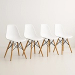 PACK 4 Sillas EAMES DSW Blancas
