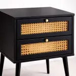 Velador Rattan Dark Dos Cajones - Imagen 5