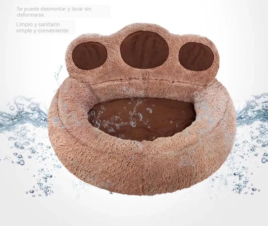 Cama De Felpa Tipo Huella De 44 Cm Para Mascotas - Imagen 5