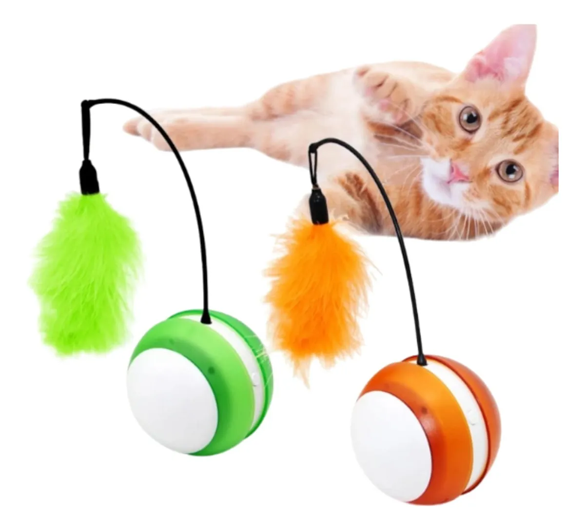 Pelota Bola Eléctrica Inteligente Sonido Realista Para Gatos - Imagen 3