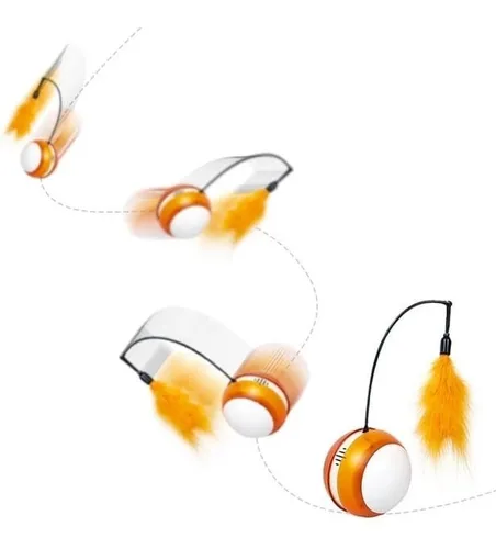 Pelota Bola Eléctrica Inteligente Sonido Realista Para Gatos - Imagen 4