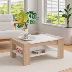 Mesa De Centro Coffee Blanco Roble