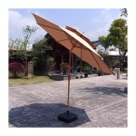 Quitasol 2.7m redondo Beige con base - Imagen 2