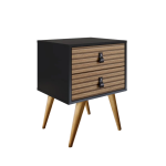 Velador Amber dos cajones Black - Imagen 2