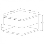 Velador Nicho Decor Blanco - Imagen 3