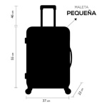 Set 3 Maletas Abs Ruedas 360°- Rojo - Imagen 9