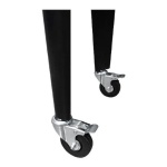 COLER RETRO METALICO NEGRO CON MANILLA Y RUEDAS 60 LITROS - Imagen 5