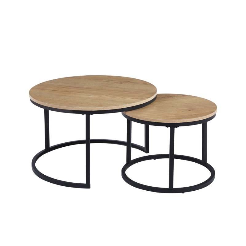 juego-de-mesas-de-centro-anidadas-madera Juego de mesas de centro anidadas madera - Imagen 1