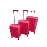 Set 3 Maletas Abs Ruedas 360°- Rojo
