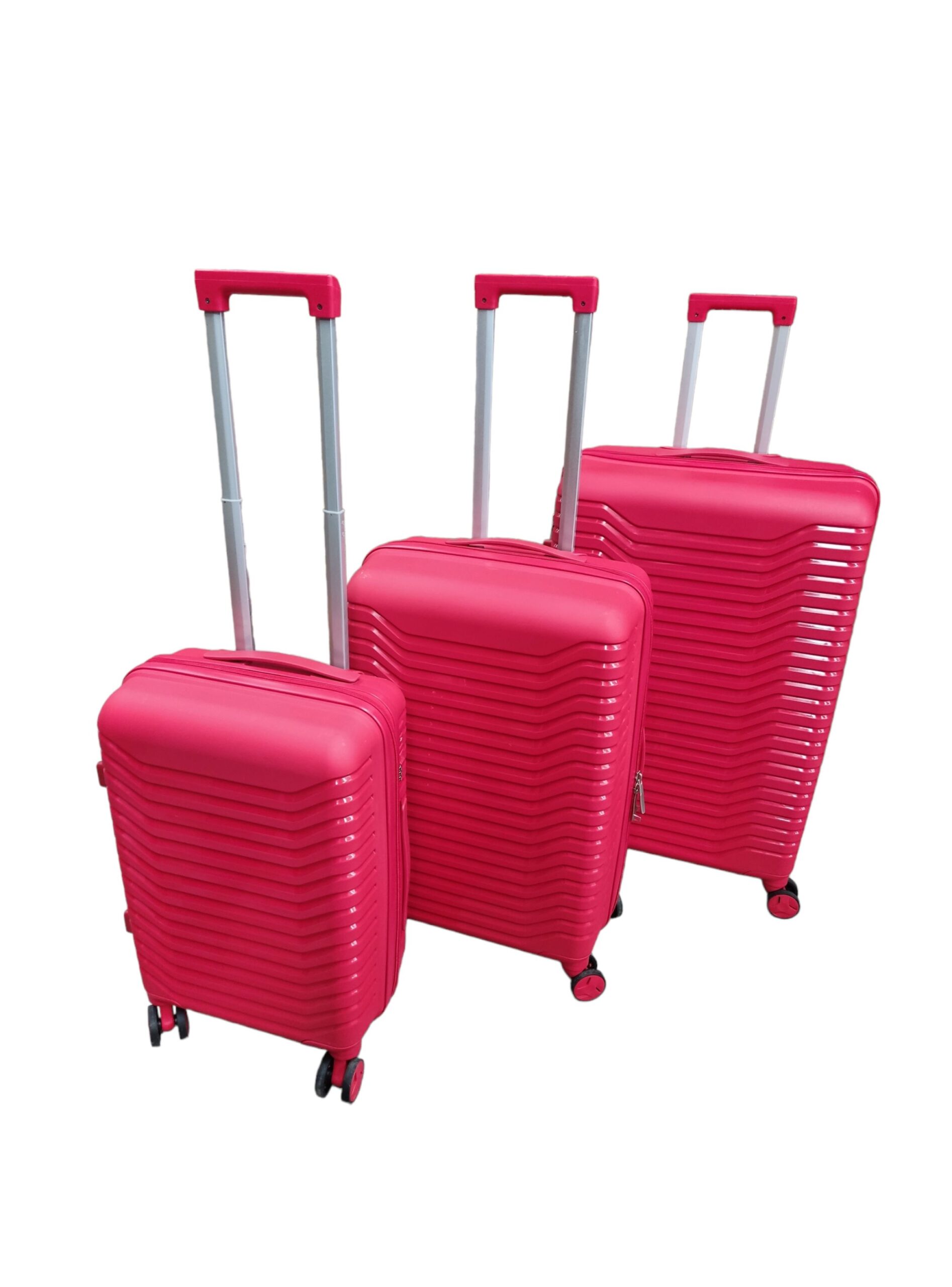 maleta_360_roja_1-scaled Set 3 Maletas Abs Ruedas 360°- Rojo - Imagen 1