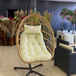 Reposera Colgante Rattan Beige - Imagen 2