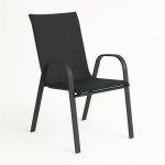 Silla de Terraza Asunción Negra