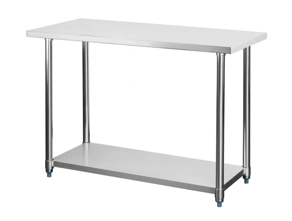 Mesón Central 180 x 60 x 85 cm Acero Inoxidable