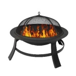 Fogón Redondo Acero Con Tapa