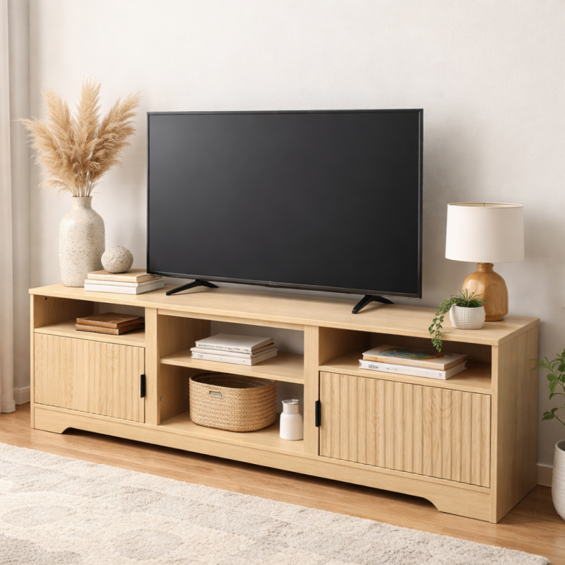 Rack de TV Harmony 60 Pulgadas Madera Clara