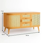 Rack De Tv Siena Rattan - Natural - Imagen 3