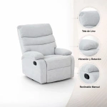 Sillón Bjorny - Gris claro - Imagen 4