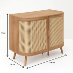 Cómoda Siena Rattan - Natural - Imagen 5