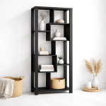 Estantería Prisma Noir Librero Geométrico Moderno