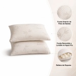 Almohadas de bambu. Pack 2 unidades - Imagen 4