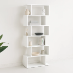 Estantería Moderna ZigZag de 6 Niveles - Blanco - Imagen 3