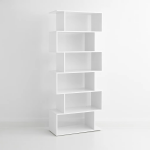 Estantería Moderna ZigZag de 6 Niveles - Blanco - Imagen 2