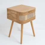 Set de 2 Velador Siena Rattan – Natural - Imagen 2