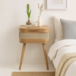 Set de 2 Velador Siena Rattan – Natural