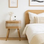 Set de 2 Velador Siena Rattan – Natural - Imagen 3
