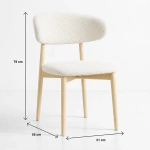Pack De 4 Sillas Cloud Madera - Blanco - Imagen 4