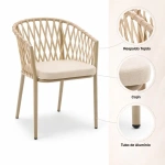 Silla de Terraza Trame - Aluminio y Cuerda - Imagen 5
