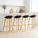 Pack de 4 Taburetes Nordic - Negro - Imagen 4