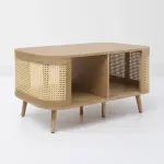 Mesa De Centro Siena Rattan - Natural - Imagen 2