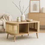 Mesa De Centro Siena Rattan - Natural - Imagen 4