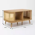 Mesa De Centro Siena Rattan - Natural - Imagen 5