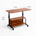 Mesa escritorio ajustable Skipa 87x42x75 - Imagen 3