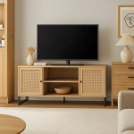 Rack de TV o Buffet Rattan Rustico Dos Puertas - Imagen 3