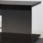 Mueble de TV Moderno Negro con Luces LED y Compartimentos - Imagen 6