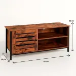 Rack de TV Rustik Madera Oscura Walnut - Imagen 4