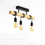 Lampara colgante Townshend negra 3 luces - Imagen 4