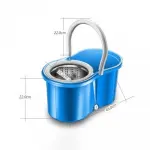 Mopa giratoria 360° con canasto de acero inoxidable - Imagen 3