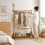 Perchero colgador doble de Bamboo - Imagen 2
